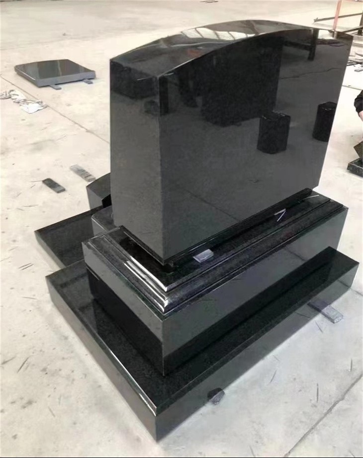 Black Granite Flat Headstones
