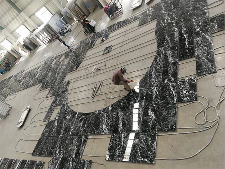 Black Marquina marble tile (4) -