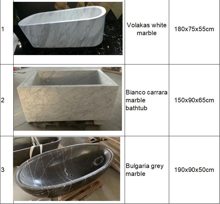 Steinbadewanne aus China